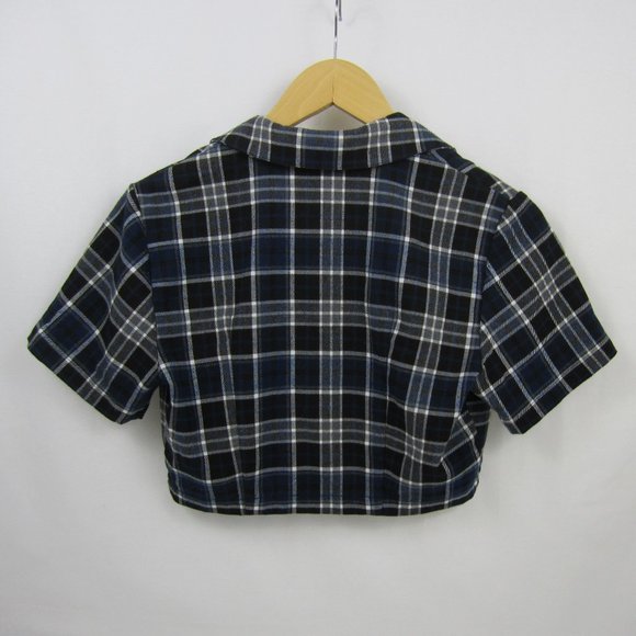 John Galt Top Cropped Button Down EUC - Picture 2 of 11